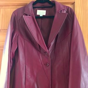 Women’s Red Leather Jacket